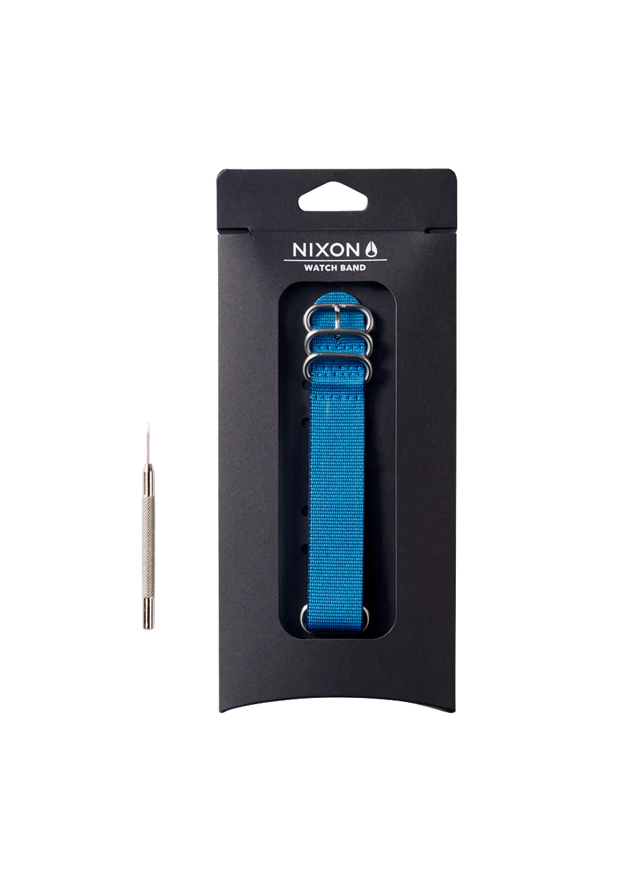20mm FKM Rubber One Piece Band - Ocean Blue - Image 3