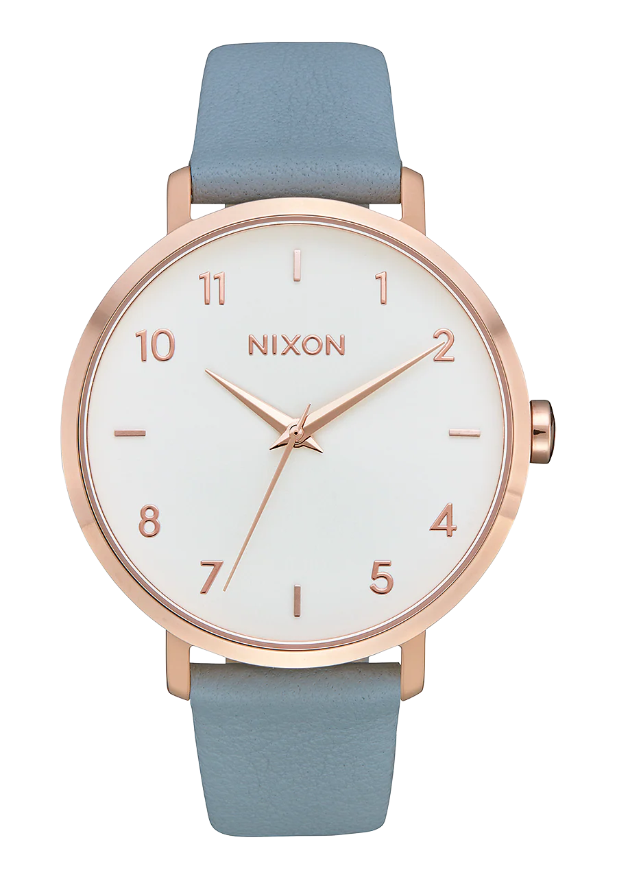 Arrow Leather - Rose Gold / Blue