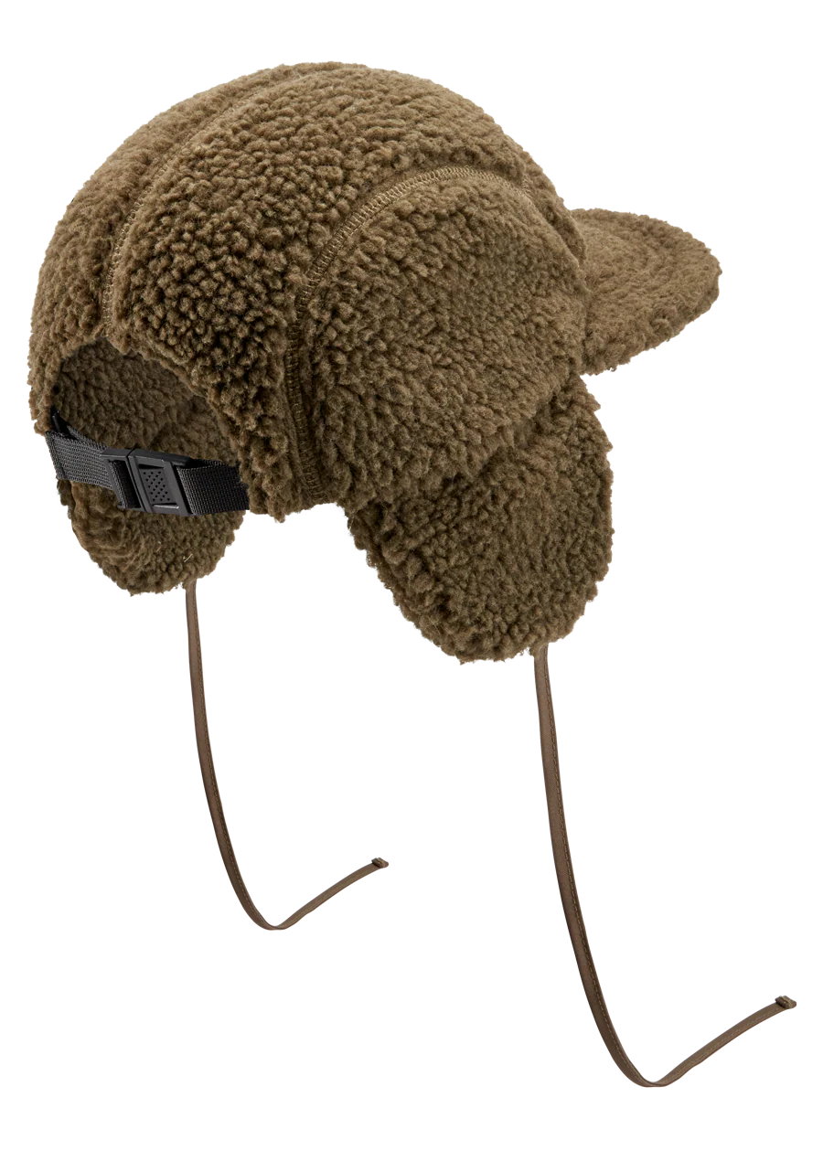 Babs Earflap Cap - Olive - Image 2