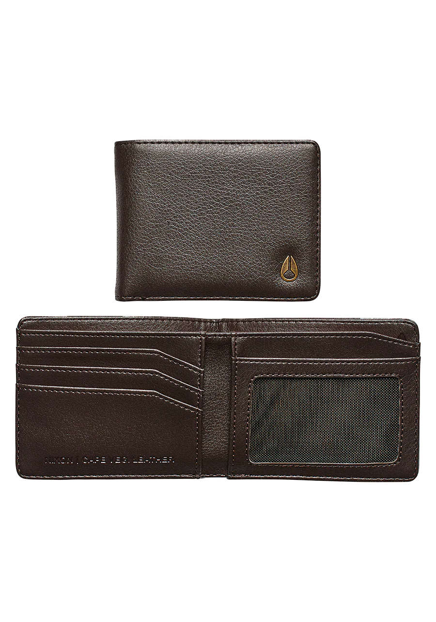 Cape Vegan Leather Wallet - Brown