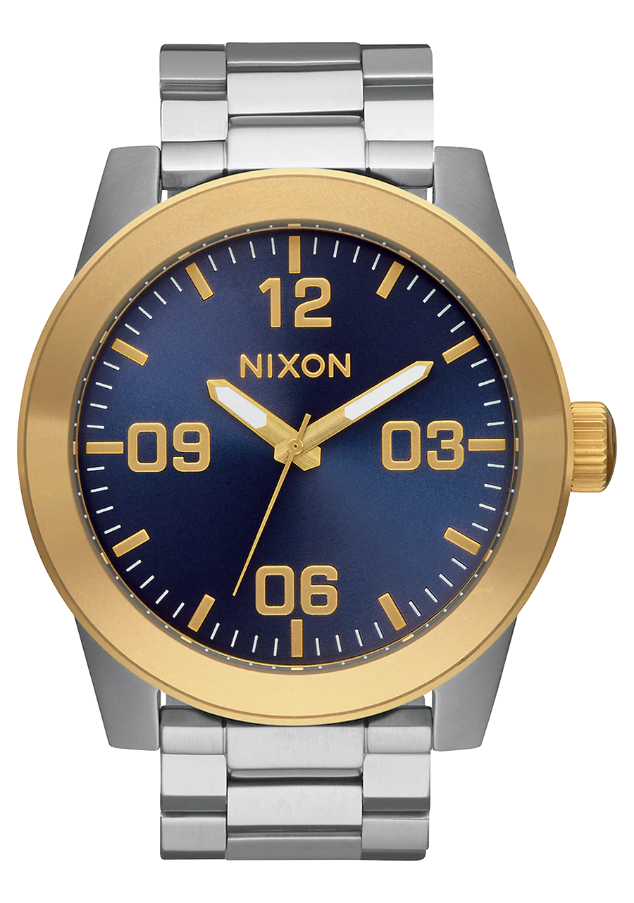 Corporal Stainless Steel - Gold / Blue Sunray