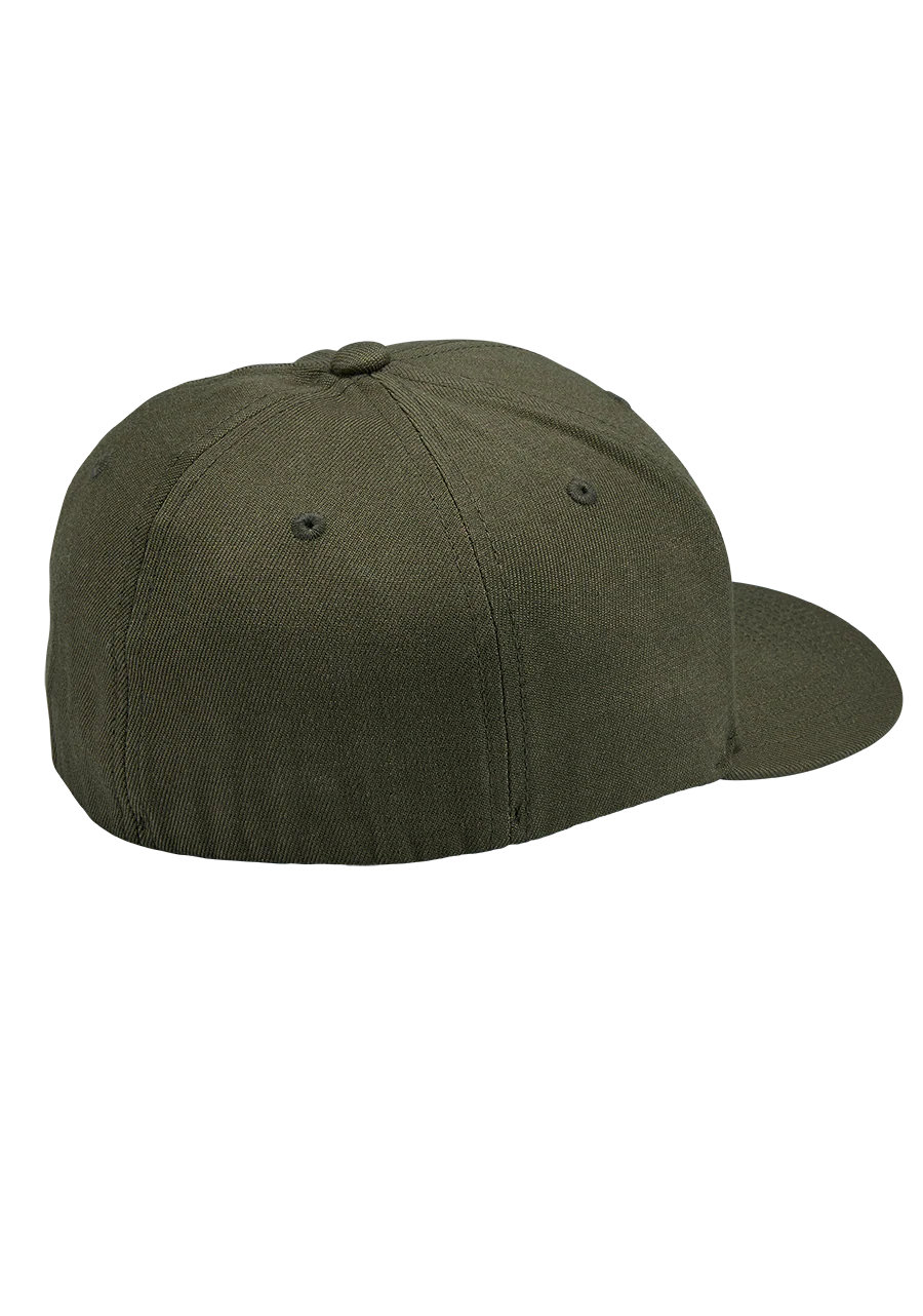 Deep Down Flexfit Athletic Fit Hat - Dark Olive - Image 2