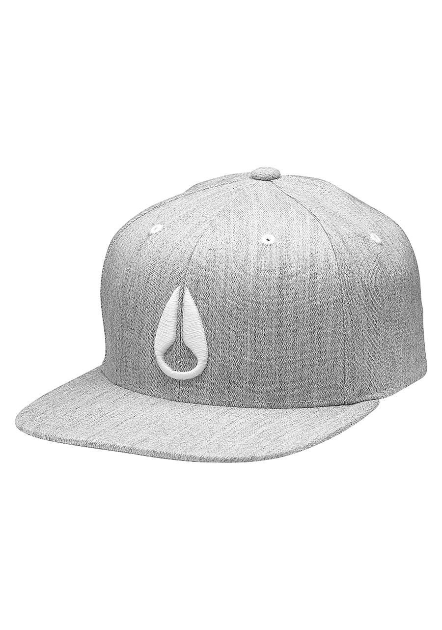 Deep Down Flexfit Athletic Fit Hat - Heather Gray / White