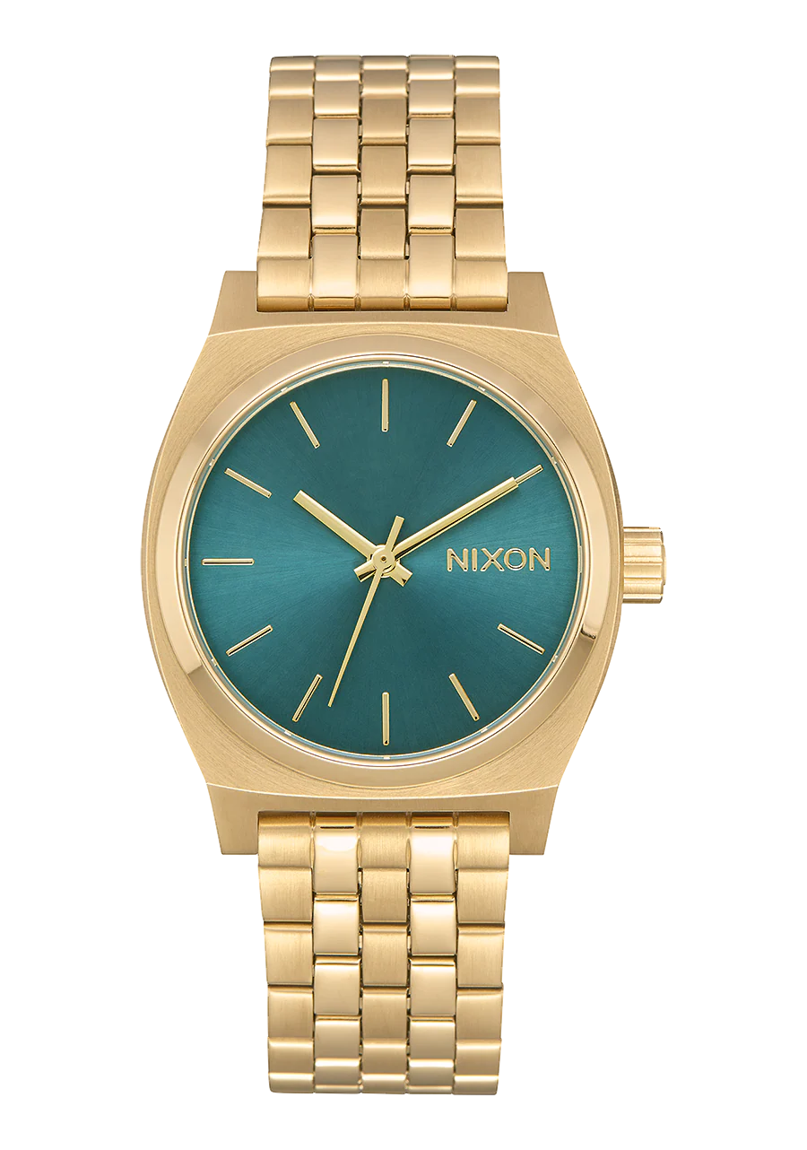 Medium Time Teller - Light Gold / Turquoise