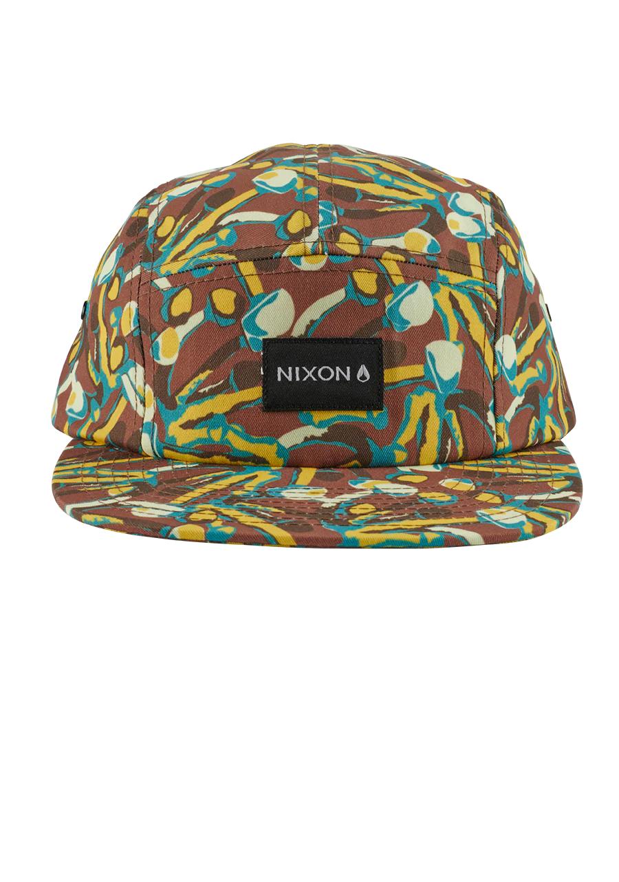 Mikey 5 Panel Hat - Brown / Multi - Image 3
