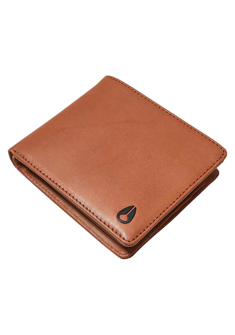 Pass Leather Coin Wallet - Saddle