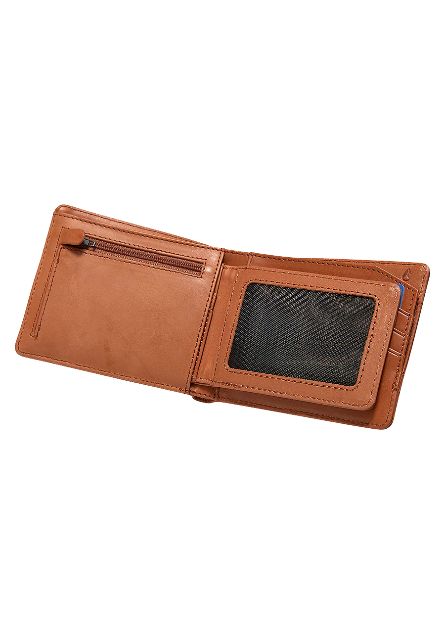 Pass Leather Coin Wallet - Saddle - Image 2
