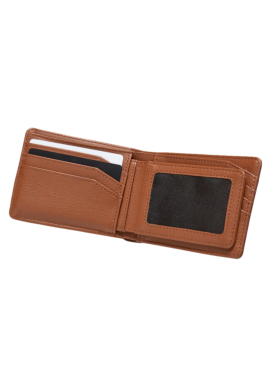 Pass Vegan Leather Wallet - Saddle - Image 2