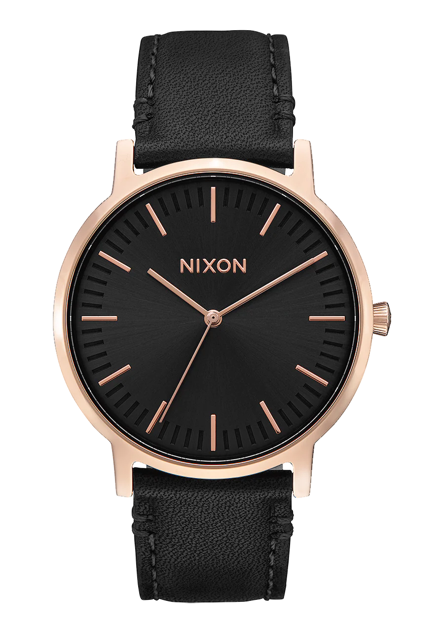 Porter Leather - Rose Gold / Black