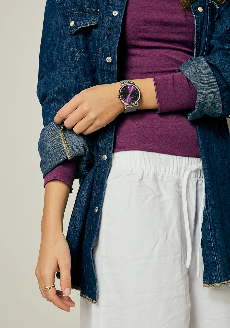 Porter Milanese - Silver / Purple Sunray - Image 10