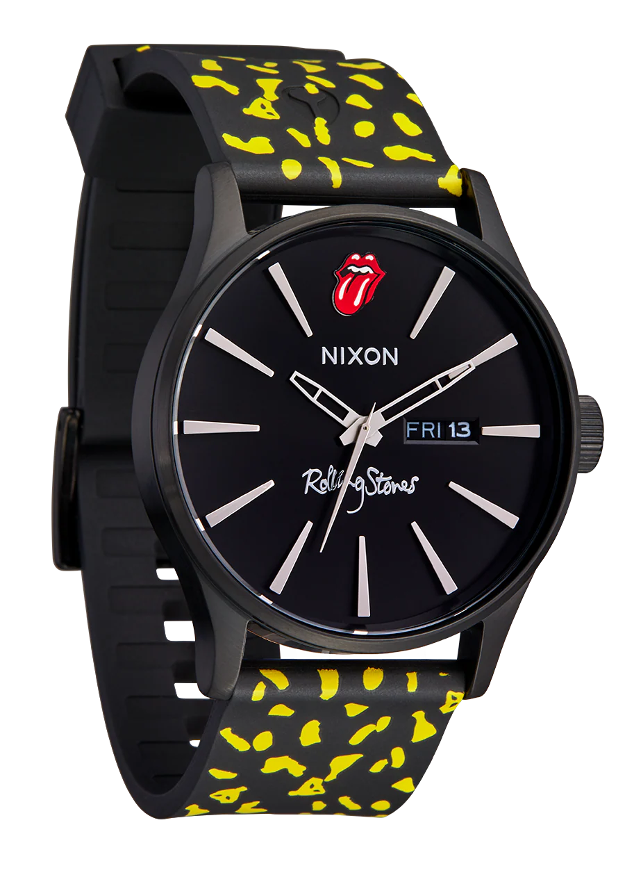 Rolling Stones 23mm FKM Rubber Band - Black / Yellow - Image 5