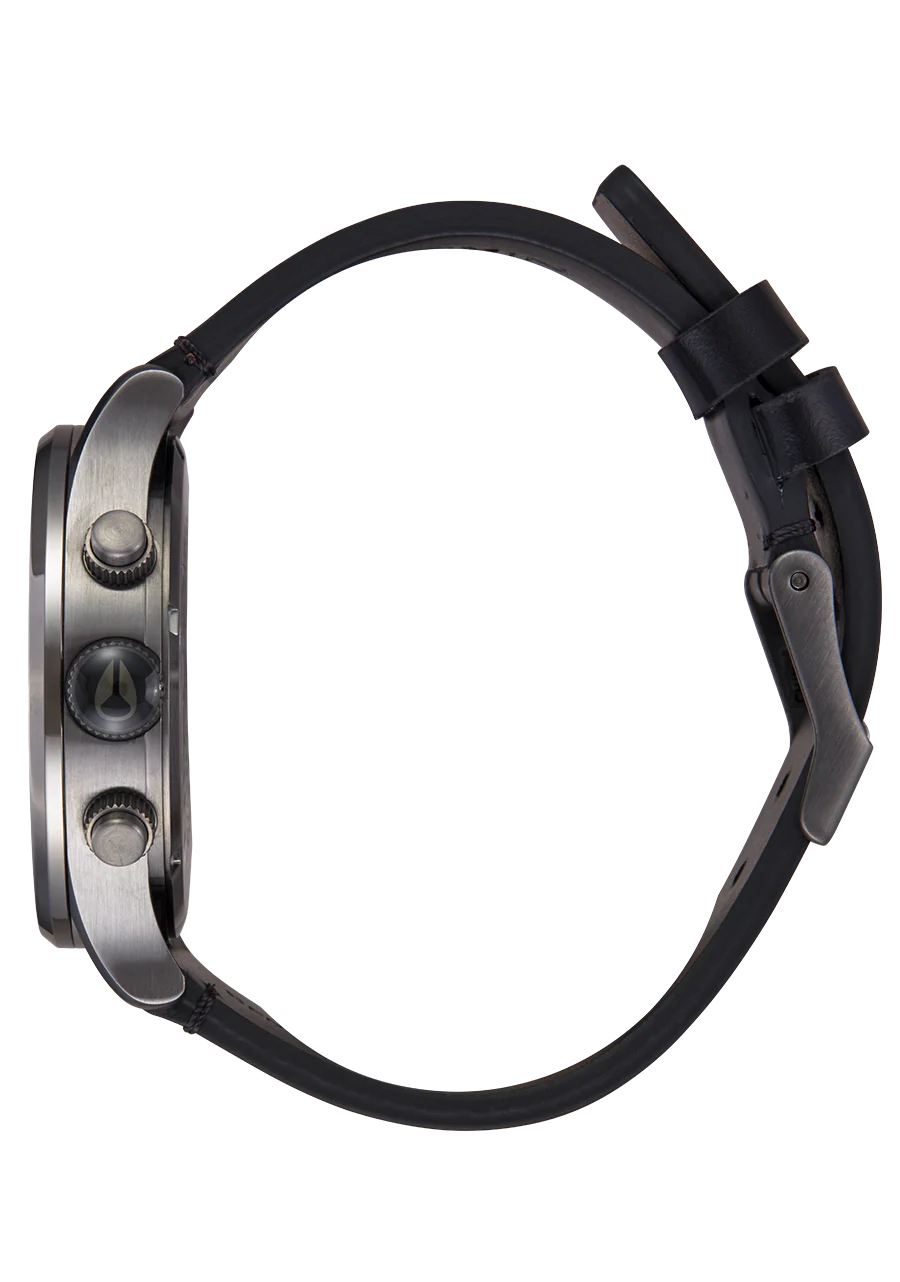 Sentry Chrono Leather - All Gunmetal / Black - Image 2