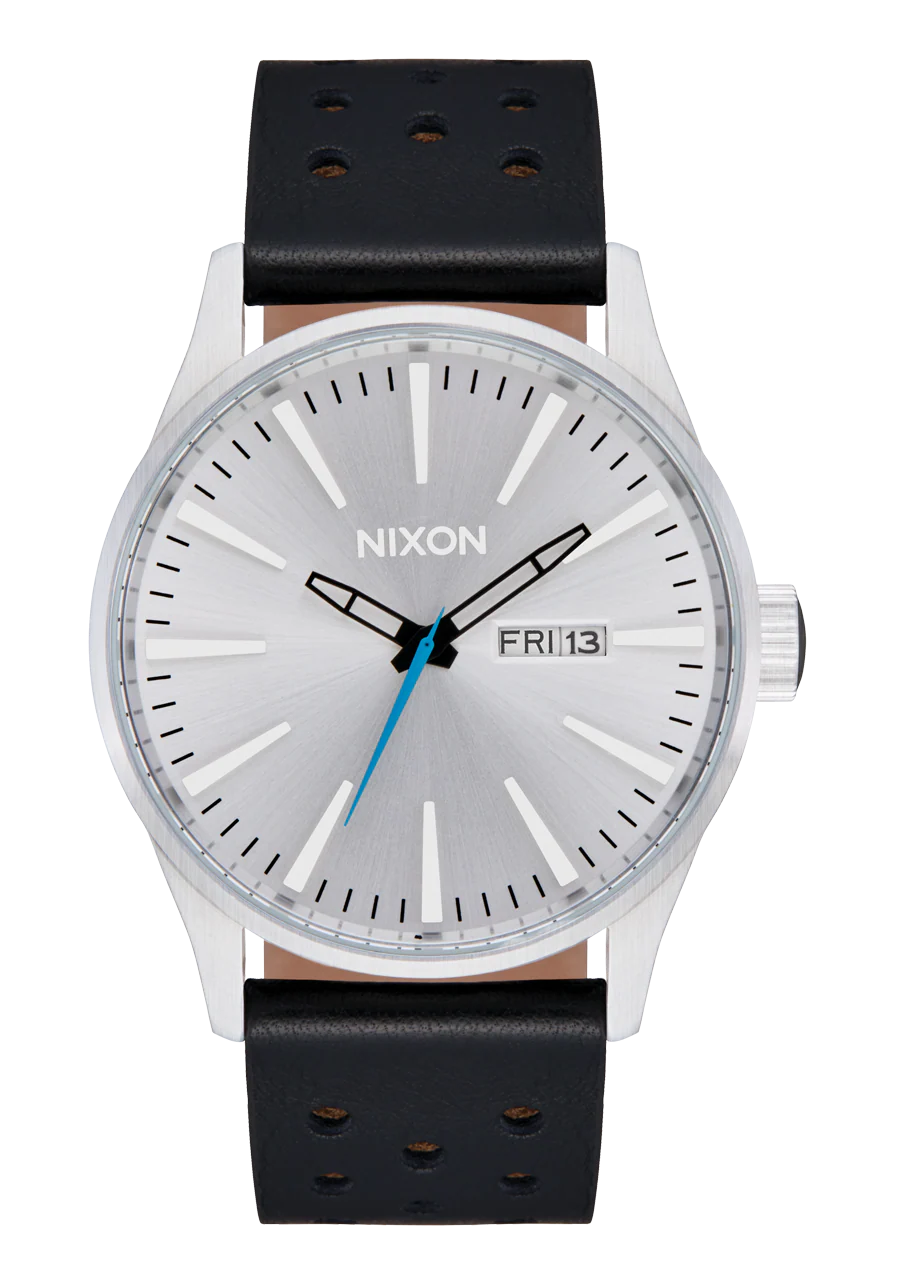 Sentry Leather - Chrome / Silver Sunray / Black
