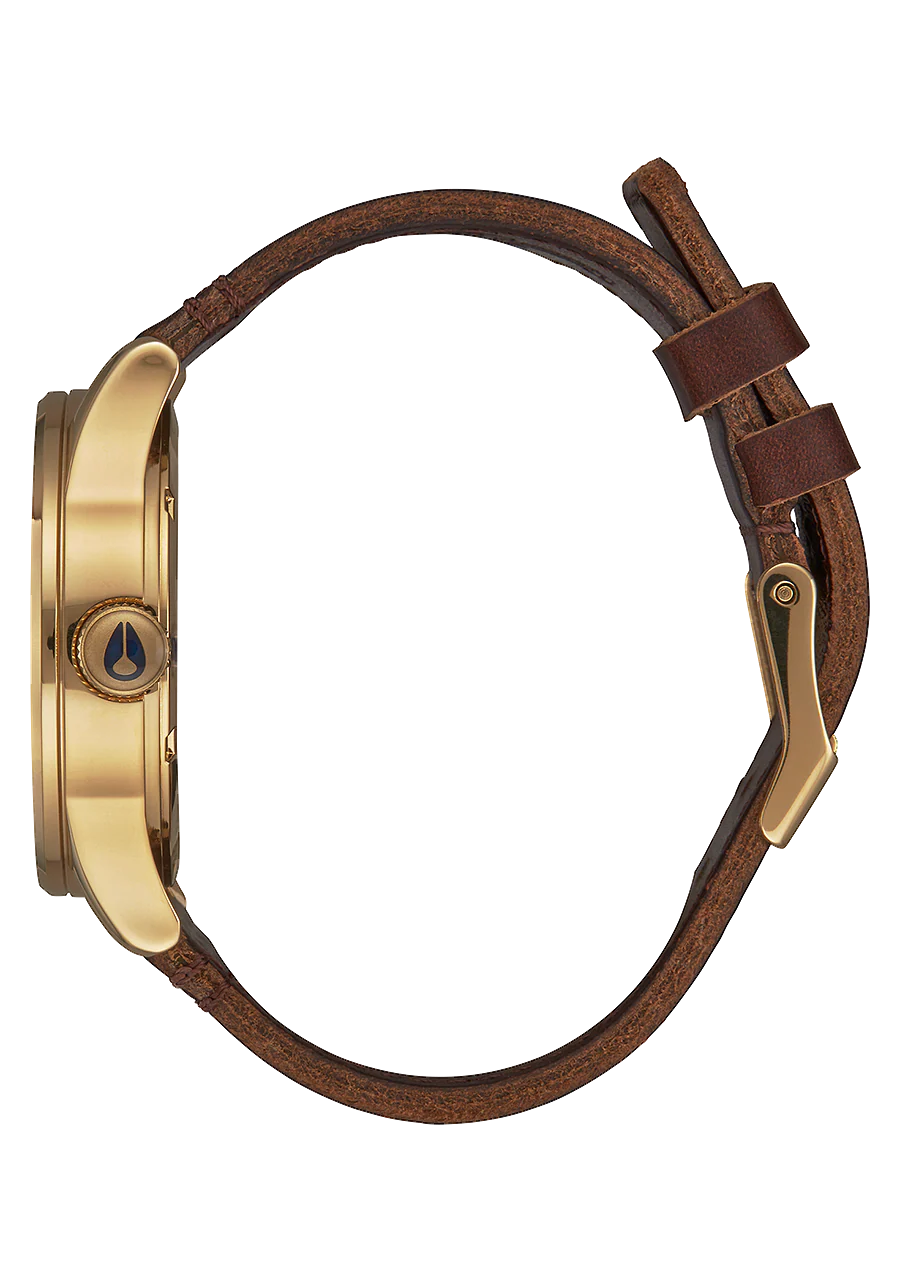 Sentry Leather - Polished Gold / Navy Sunray - Image 2