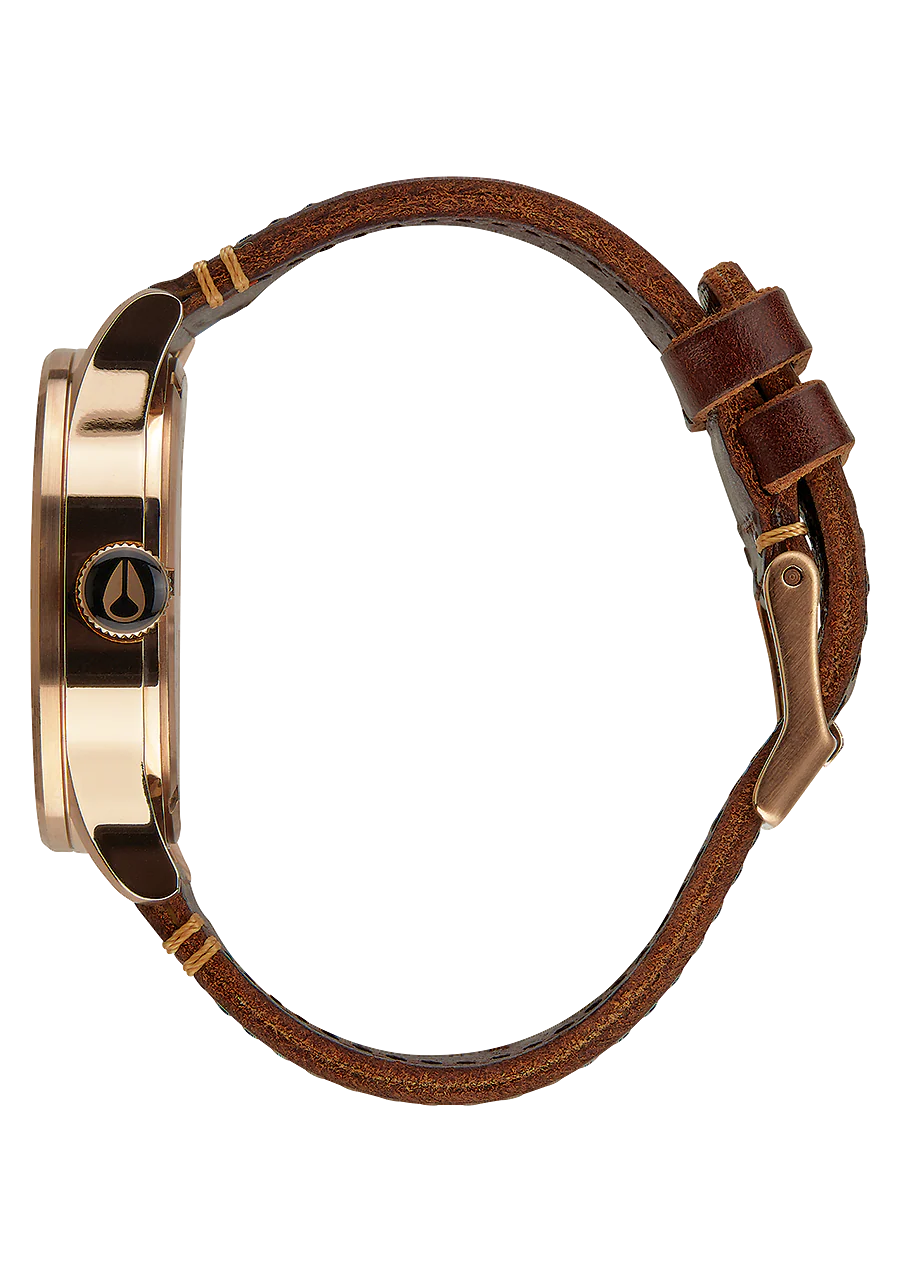 Sentry Leather - Rose Gold / Gunmetal / Brown - Image 2